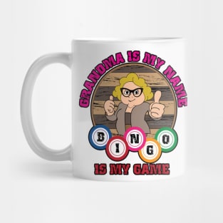 Grandma Is My Name Bingo Is My Game Grandmother Novelty Gift Mug